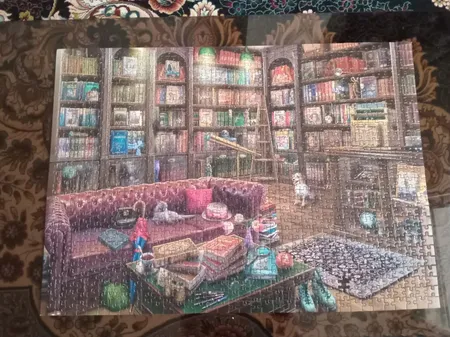 پازل 1000 تکه ریکوردی طرح کتابخانه کد 102