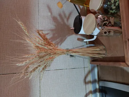 دسته گل خشک مدل خوشه گندم کد 20