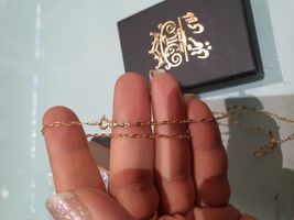زنجیر طلا 18 عیار زنانه طلای مستجابی مدل کاملیا کد M45