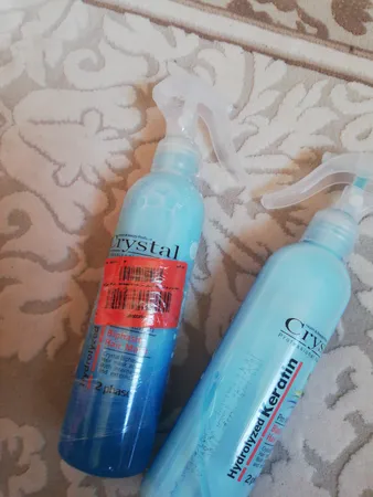 ماسک مو دو فاز آبی روزانه کریستال مدل Hydrolyzed Keratin حجم 250 میلی لیتر