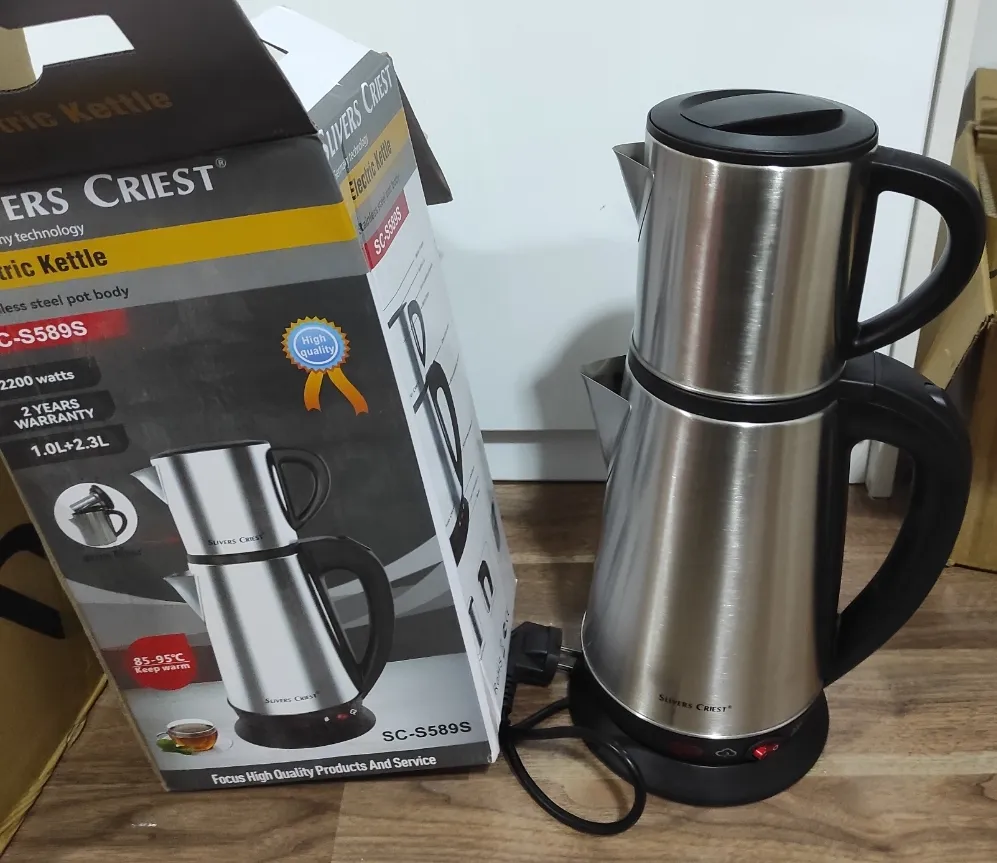 چای ساز روی هم سیلورکرست مدل SC-S589S