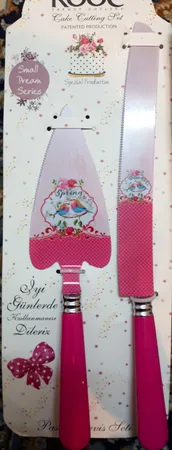 ست کارد و کفگیر سرو کیک روک مدل Spring کد R3