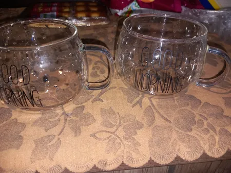 لیوان مدل پیرکس تپل Good Morning