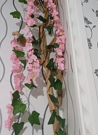 گل مصنوعی مدل ریسه برگ طرح انگور کد PAL-3030