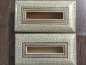 تجریه خرید جعبه دستمال کاغذی خاتم کاری هنرلوکس کد p1