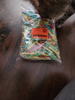 اسباب بازی پرندگان مدل  تکه چوب کد S06 بسته 200 عددی