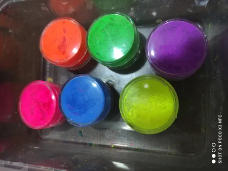 پودر پیگمنت ناخن مدل MuCLR-06 مجموعه 6 عددی