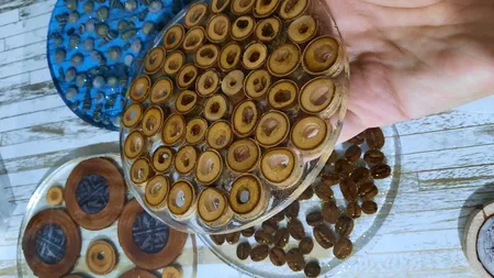 قالب رزین طرح دایره مدل زیر لیوانی کد C1