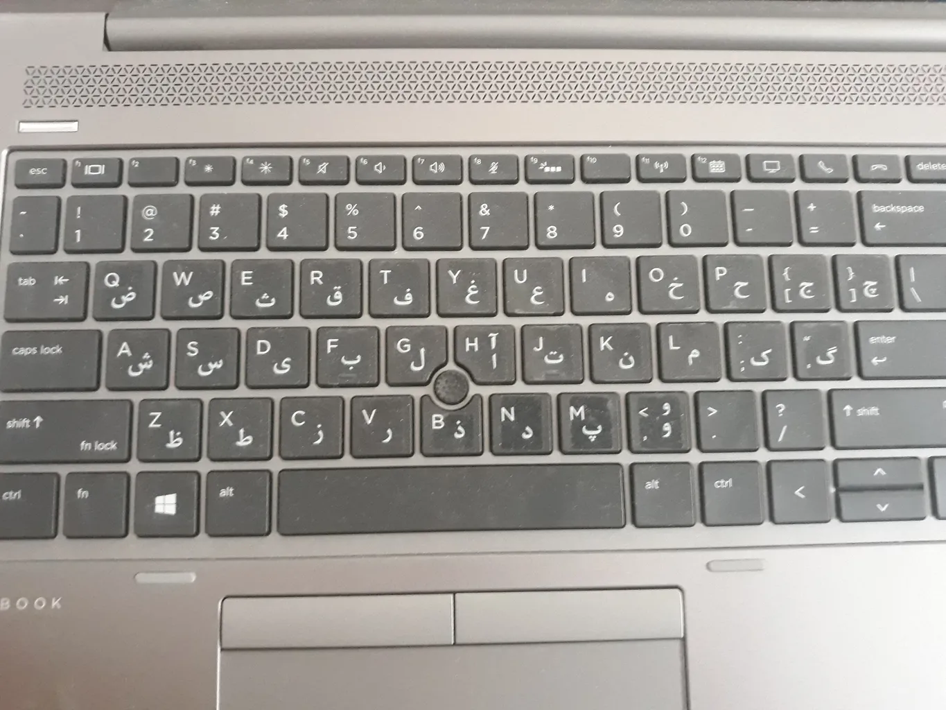 برچسب کیبورد حروف فارسی لپ تاپ طرح شفاف