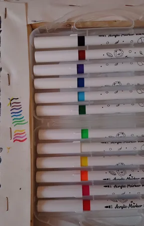 ماژیک چند منظوره مدل اکریلیک مجموعه 12 عددی