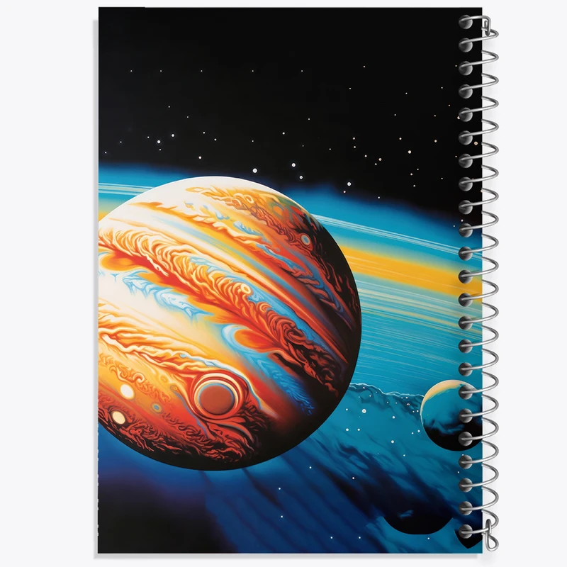 دفتر مشق 100 برگ خندالو طرح کهکشان کد F3210