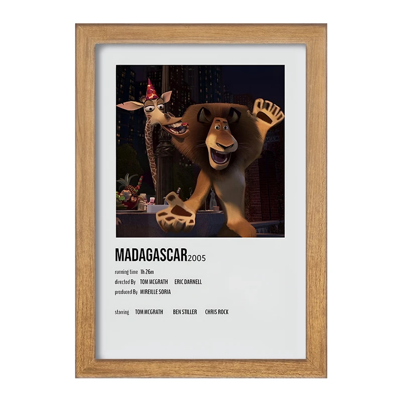 تابلو خندالو طرح ماداگاسکار (Madagascar) کد F13216