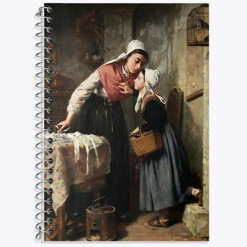 دفتر زبان 50 برگ خندالو مدل سه خط طرح نقاشی ماموریت اثر پیر ژان ادموند کستان کد F12368