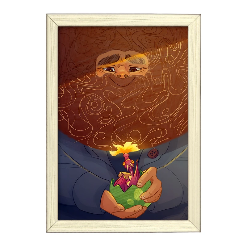 تابلو خندالو طرح هاگرید هری پاتر (Harry Potter) کد F8824