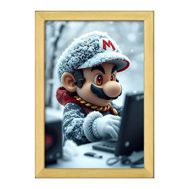 تابلو خندالو طرح سوپر ماریو (Super Mario) کد F12024