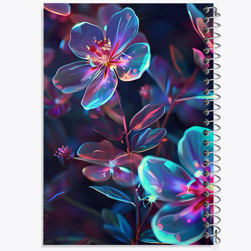 دفتر مشق 100 برگ خندالو طرح گل کد F9957