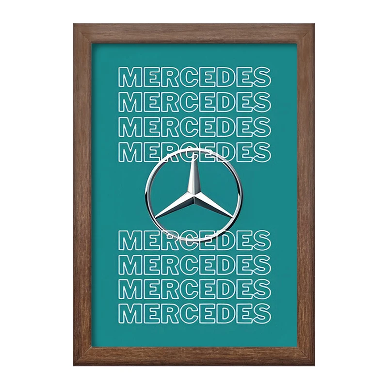 تابلو خندالو طرح مرسدس بنز (Mercedes Benz) کد F13525