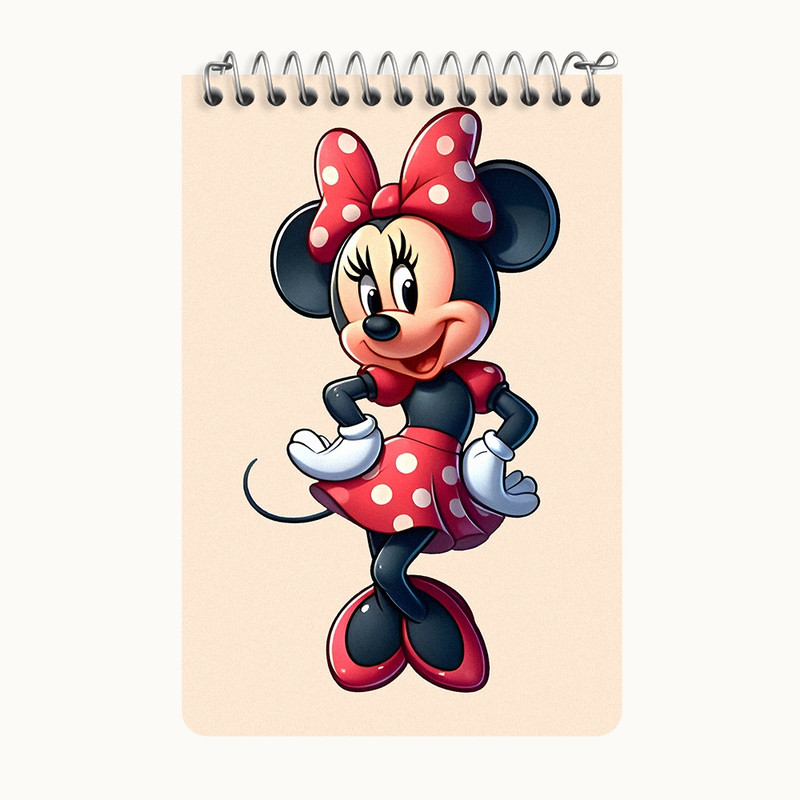 دفتر یادداشت 50 برگ خندالو طرح میکی موس (Mickey mouse) کد F7492