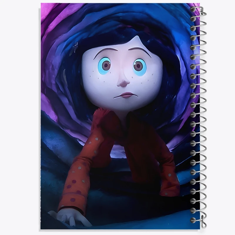 دفتر ژورنال نویسی 50 برگ خندالو مدل نقطه ای طرح کورالین (Coraline) کد F9991