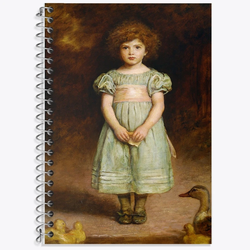 دفتر لغت 50 برگ خندالو طرح نقاشی جوجه اردک اثر جان اورت میلی کد F12356