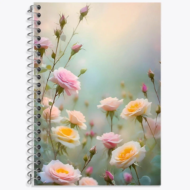 دفتر لغت 50 برگ خندالو طرح گل کد F10921