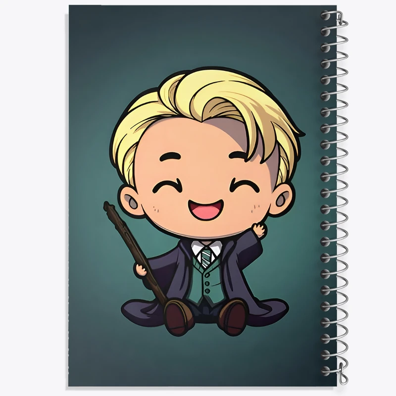 دفتر ژورنال نویسی 50 برگ خندالو مدل نقطه ای طرح مالفوی هری پاتر (Harry Potter) کد F9402