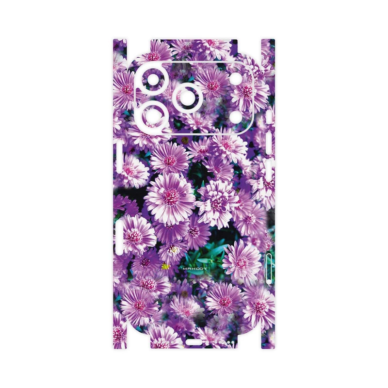 برچسب پوششی ماهوت مدل Purple_Flower-FullSkin مناسب برای گوشی موبایل اپل iPhone 17 Pro