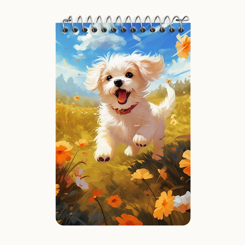 دفتر یادداشت 50 برگ خندالو طرح سگ بامزه کد F3157