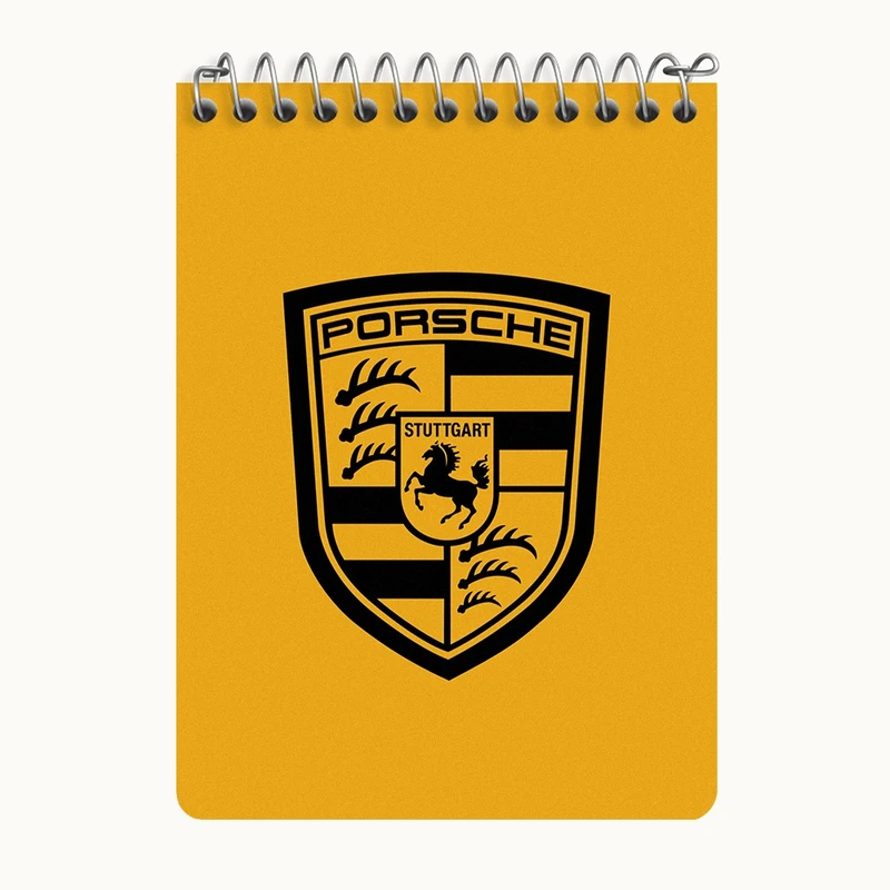 دفتر یادداشت 50 برگ خندالو طرح پورشه (Porsche) کد N7888