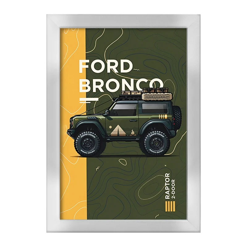 تابلو خندالو طرح فورد (Ford Bronco) کد F14174