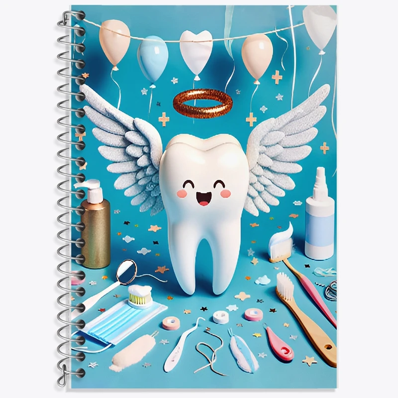 دفتر لغت 50 برگ خندالو طرح دندان و دندان پزشکی کودکانه کد F9821