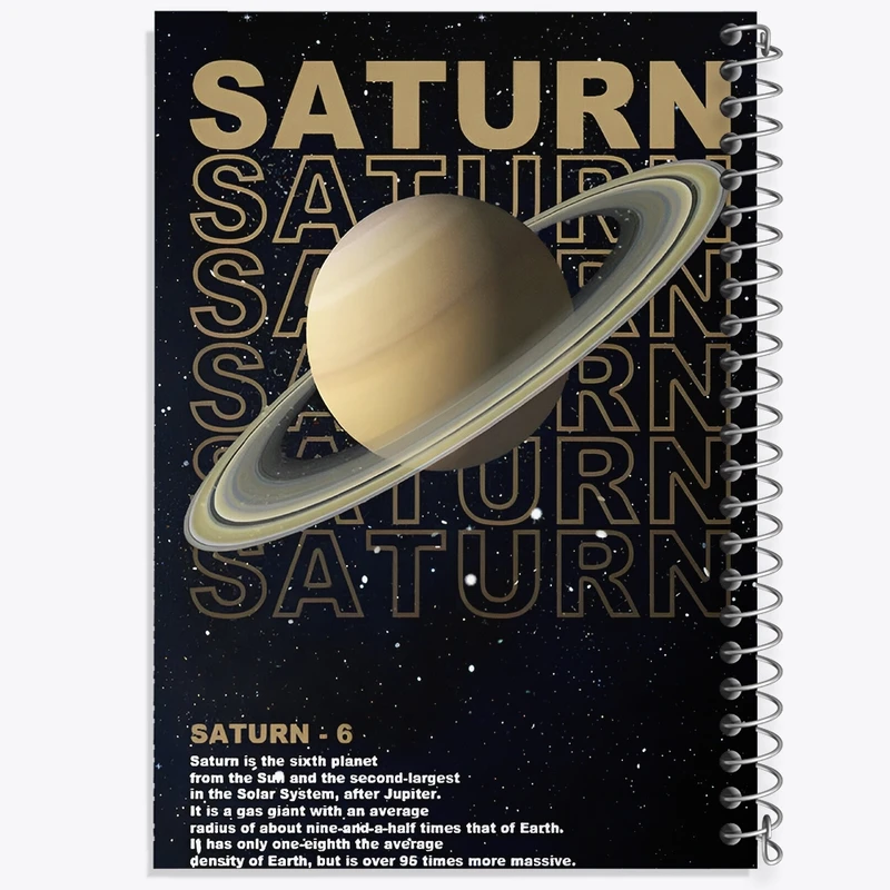 دفتر لیست خرید 50 برگ خندالو طرح سیاره ی زحل کد F4586