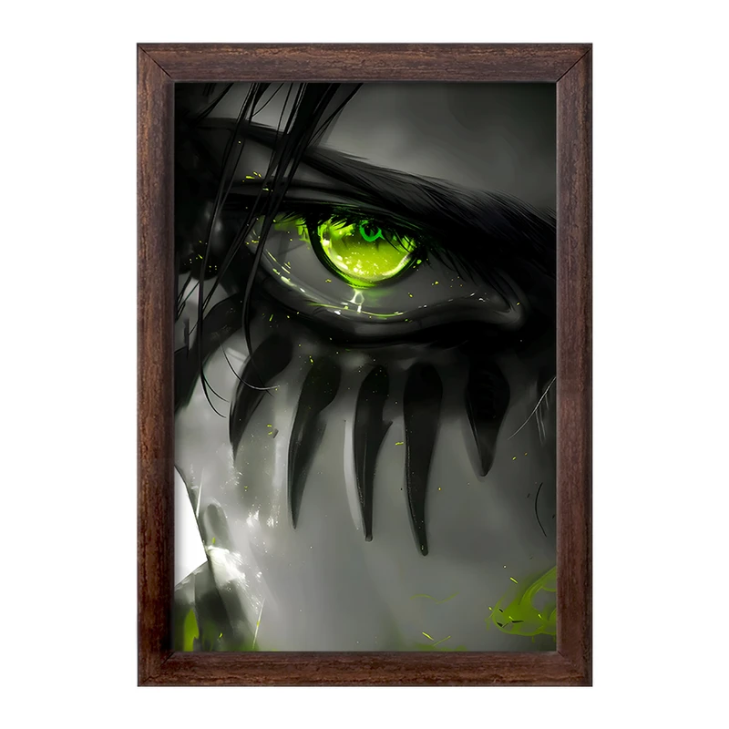 تابلو خندالو طرح چشم سبز کد F9590