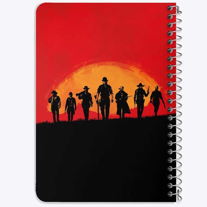 دفتر یادداشت 50 برگ خندالو طرح رد دد Red Dead  کد 10291