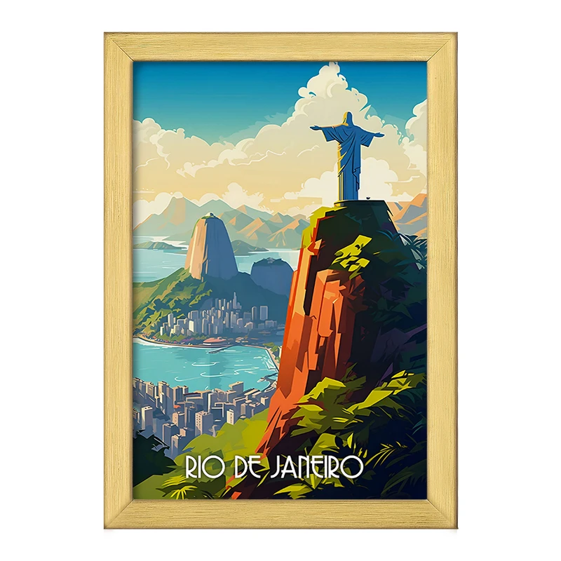 تابلو خندالو طرح ریو دو ژانیرو (Rio De Janeiro) کد F6311