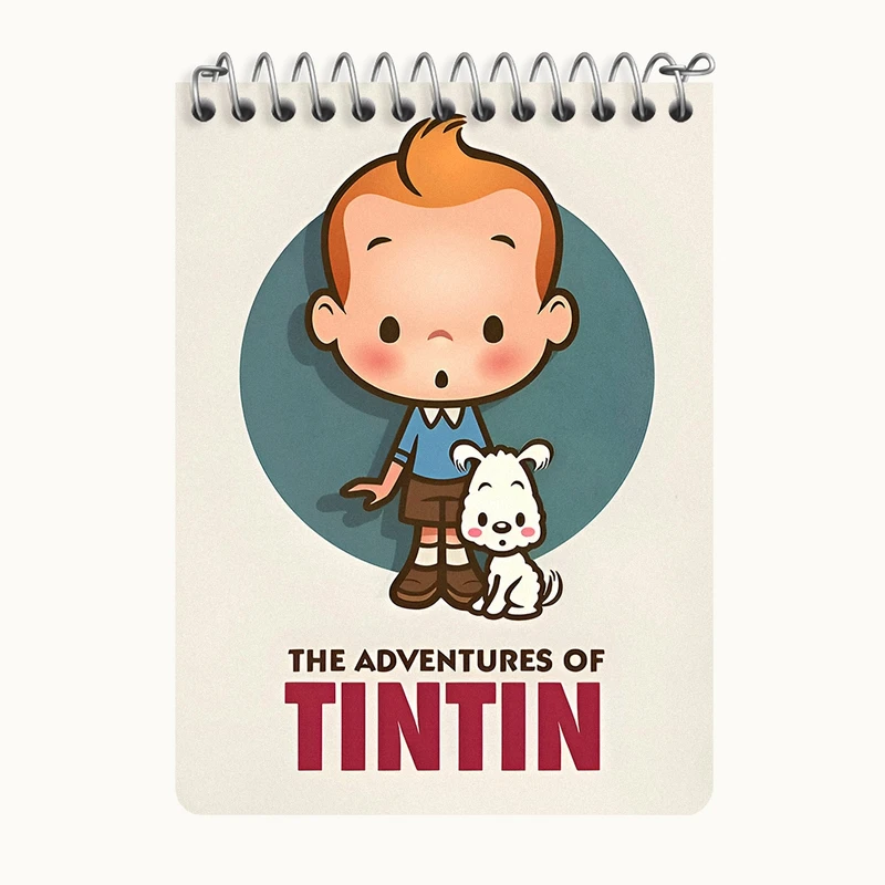 دفتر یادداشت 50 برگ خندالو طرح ماجراهای تن تن کد N4316