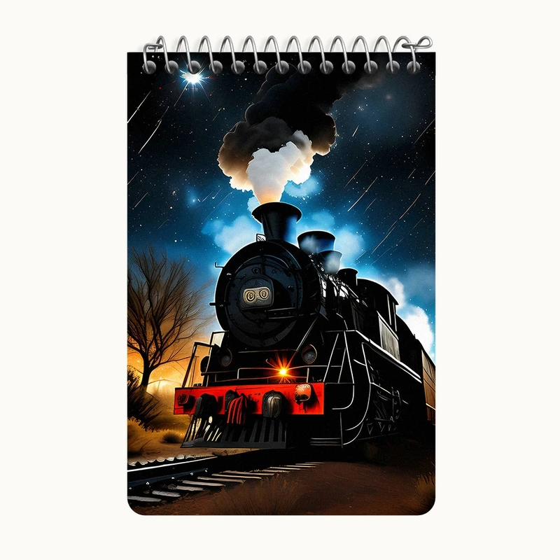 دفتر یادداشت 50 برگ خندالو طرح قطار کد F2993
