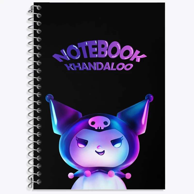 دفتر لغت 50 برگ خندالو طرح کرومی (Kuromi) کد N7807