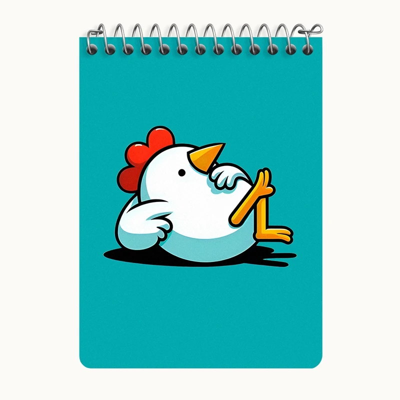 دفتر یادداشت 50 برگ خندالو طرح خروس بامزه کد N5390