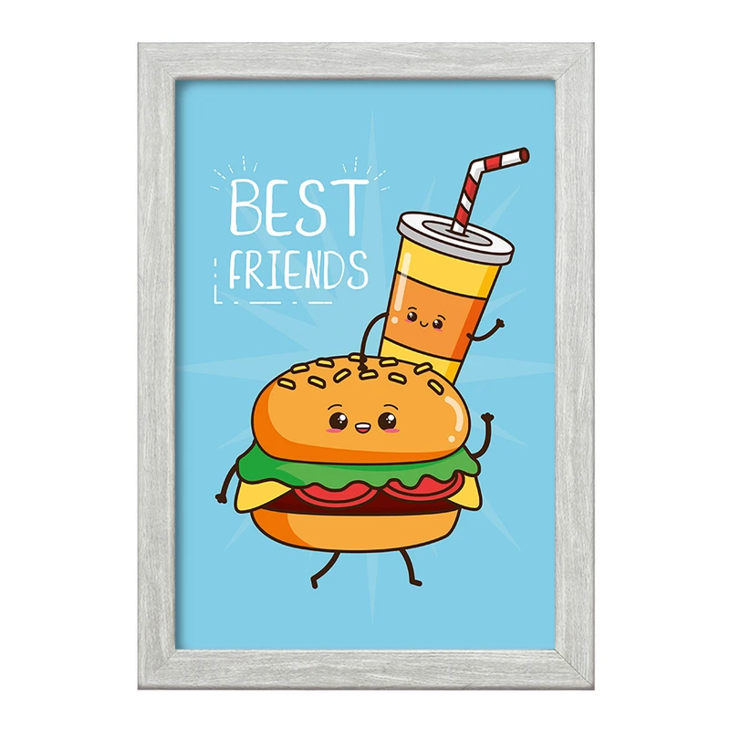 تابلو خندالو طرح فست فود (Fast Food) کد 36557