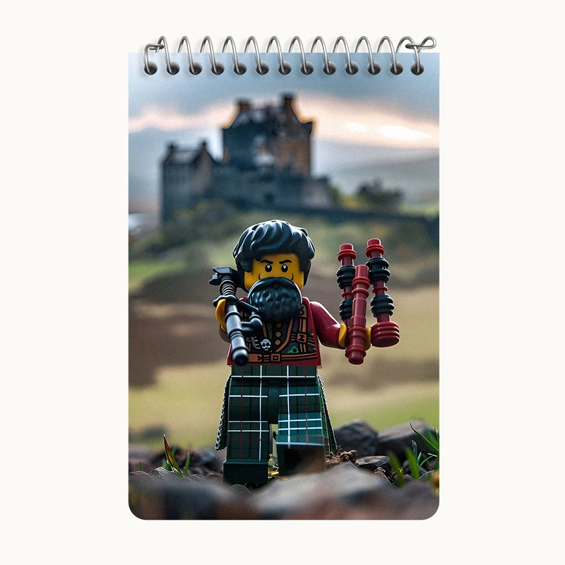 دفتر یادداشت 50 برگ خندالو طرح لگو (Lego) کد F6551