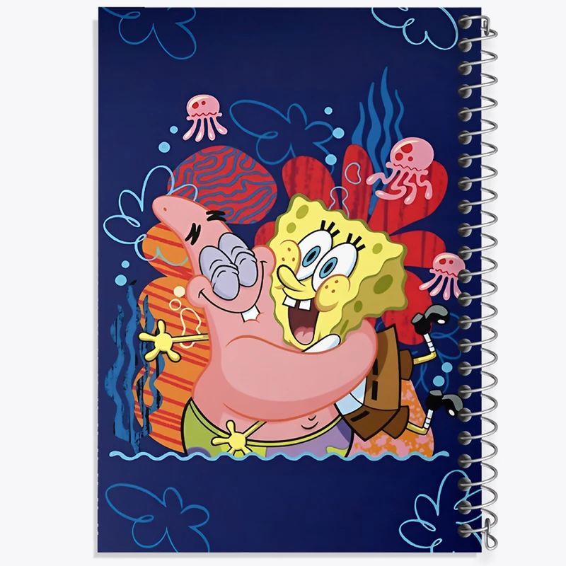 دفتر نقاشی 50 برگ خندالو طرح باب اسفنجی و پاتریک کد F14399