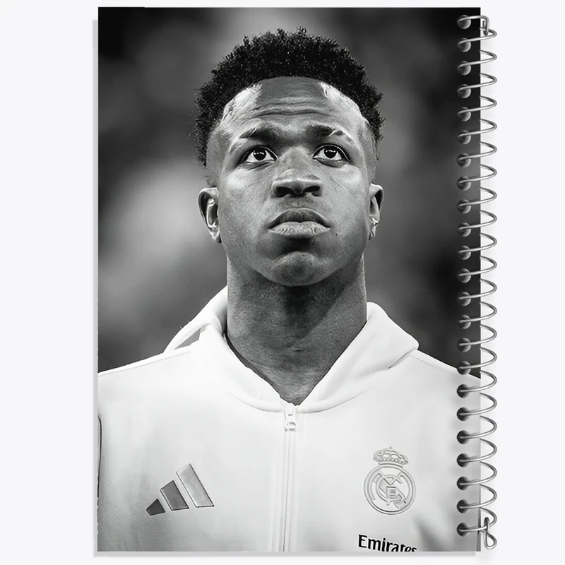 دفتر ژورنال نویسی 50 برگ خندالو مدل نقطه ای طرح وینیسیوس جونیور (Vinicius Junior) کد F14290