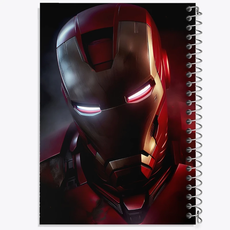 دفتر ژورنال نویسی 50 برگ خندالو مدل نقطه ای طرح مرد آهنی مارول (Marvel) کد F9158