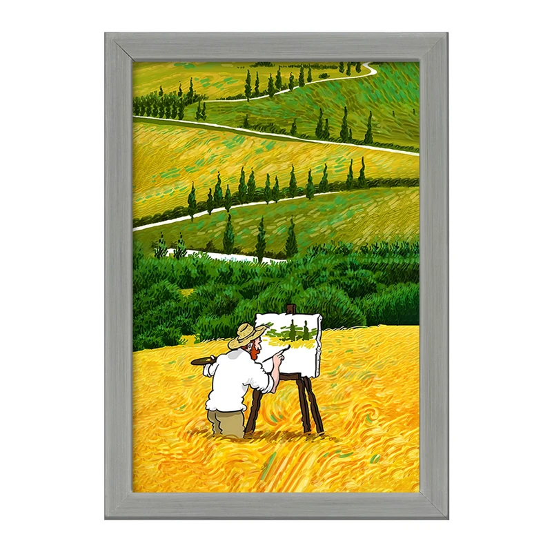 تابلو خندالو طرح ونسان ونگوگ کد F5067