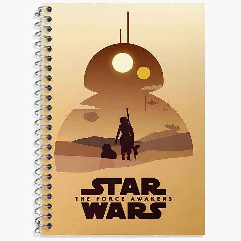 دفتر زبان دوخط 50 برگ خندالو طرح جنگ ستارگان کد F4681