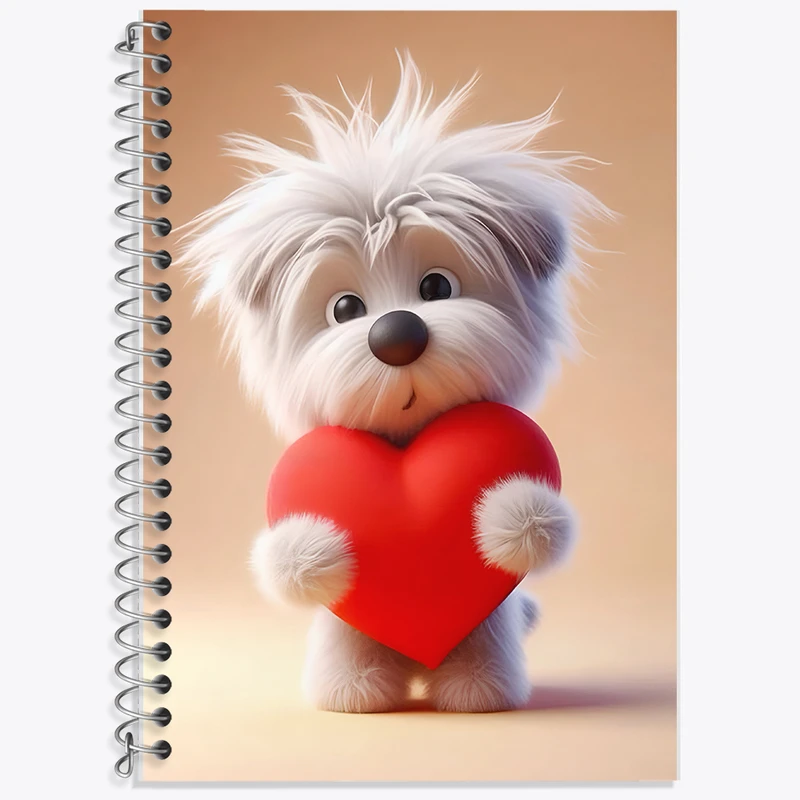 دفتر نت موسیقی 50 برگ خندالو طرح سگ بامزه کد F8738