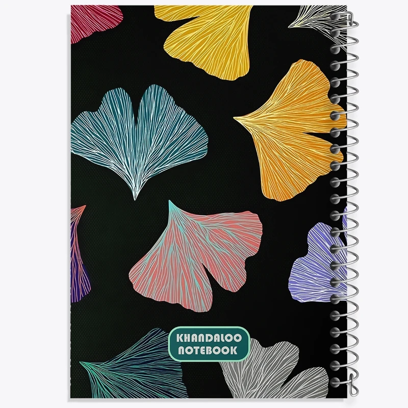 دفتر شطرنجی 50 برگ خندالو طرح پترن گل گلی کد N6095