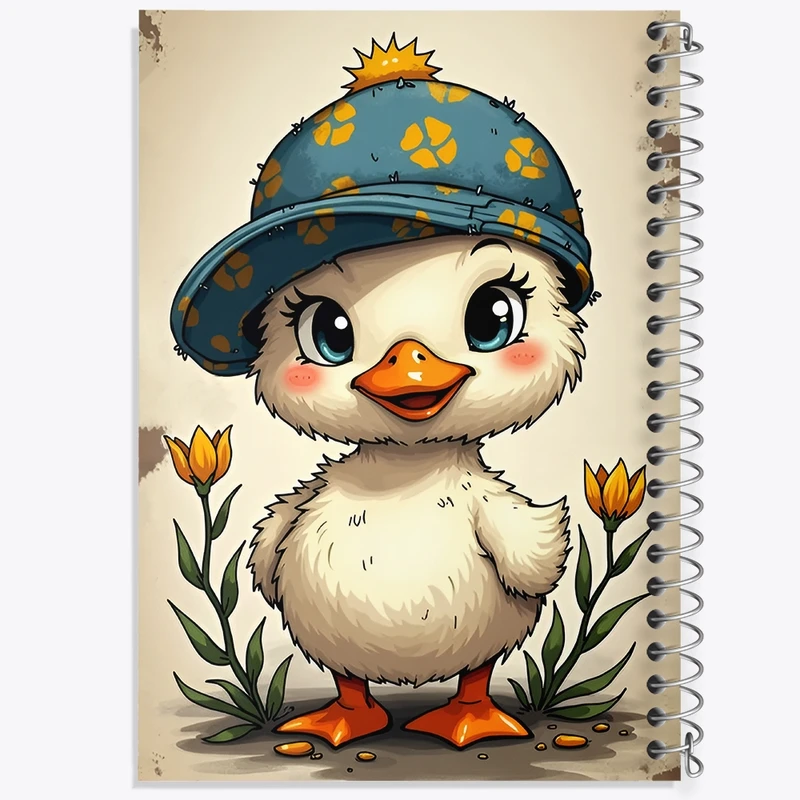 دفتر لیست خرید 50 برگ خندالو طرح اردک بامزه کد F10681