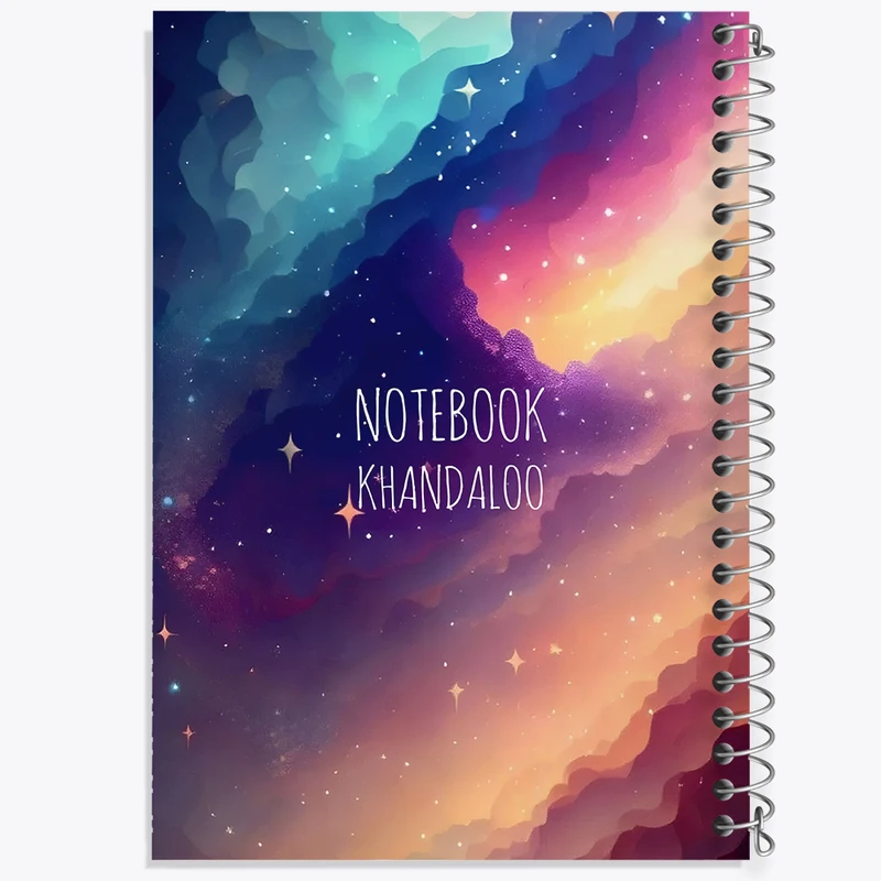 دفتر مشق 50 برگ خندالو طرح آسمان رنگی کد N7893